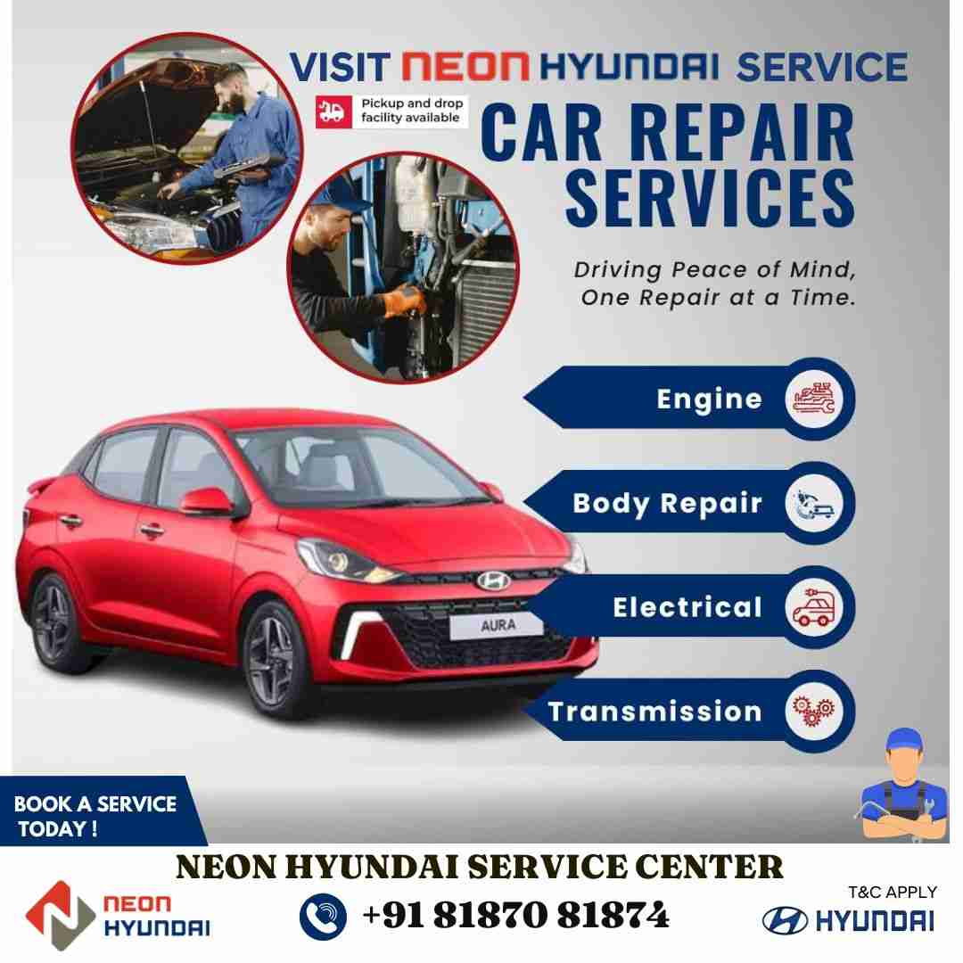 Why take the car at Hyundai service center in Warangal?