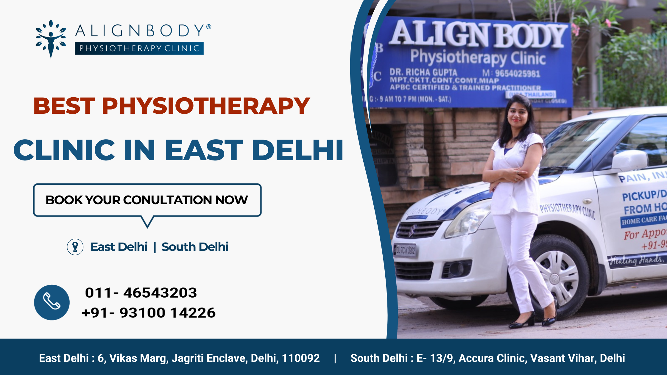 Benefits of Choosing Physiotherapy Clinic in East Delhi