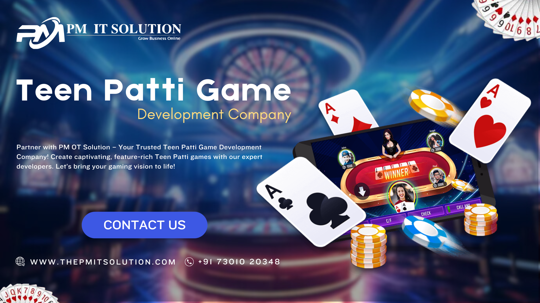 Hire the Best Card Game Developers for Your Teen Patti