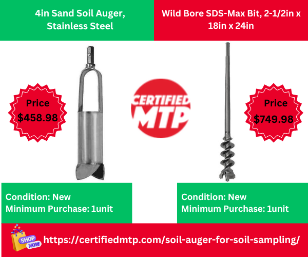 Save Big on Discounted Soil Auger – Certified MTP!