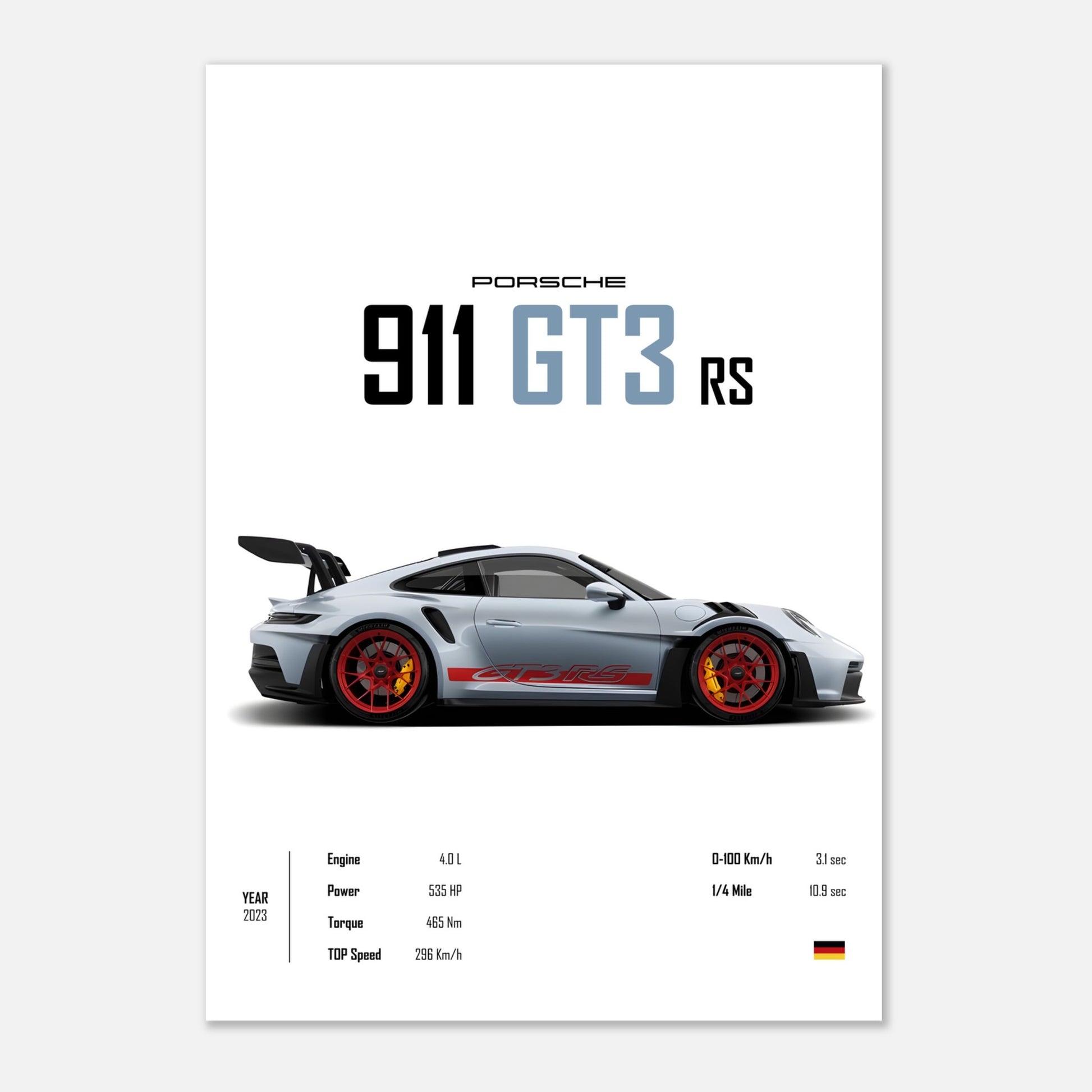 Why 911 GT3 RS Posters Are Perfect for Modern Minimalist Walls