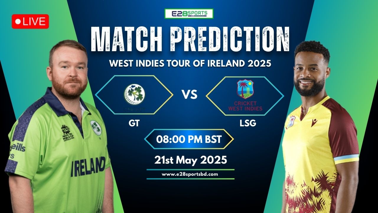 IRE vs WI Match Prediction By E2bet: 1st ODI Match, West Indies Tour of Ireland, 2025