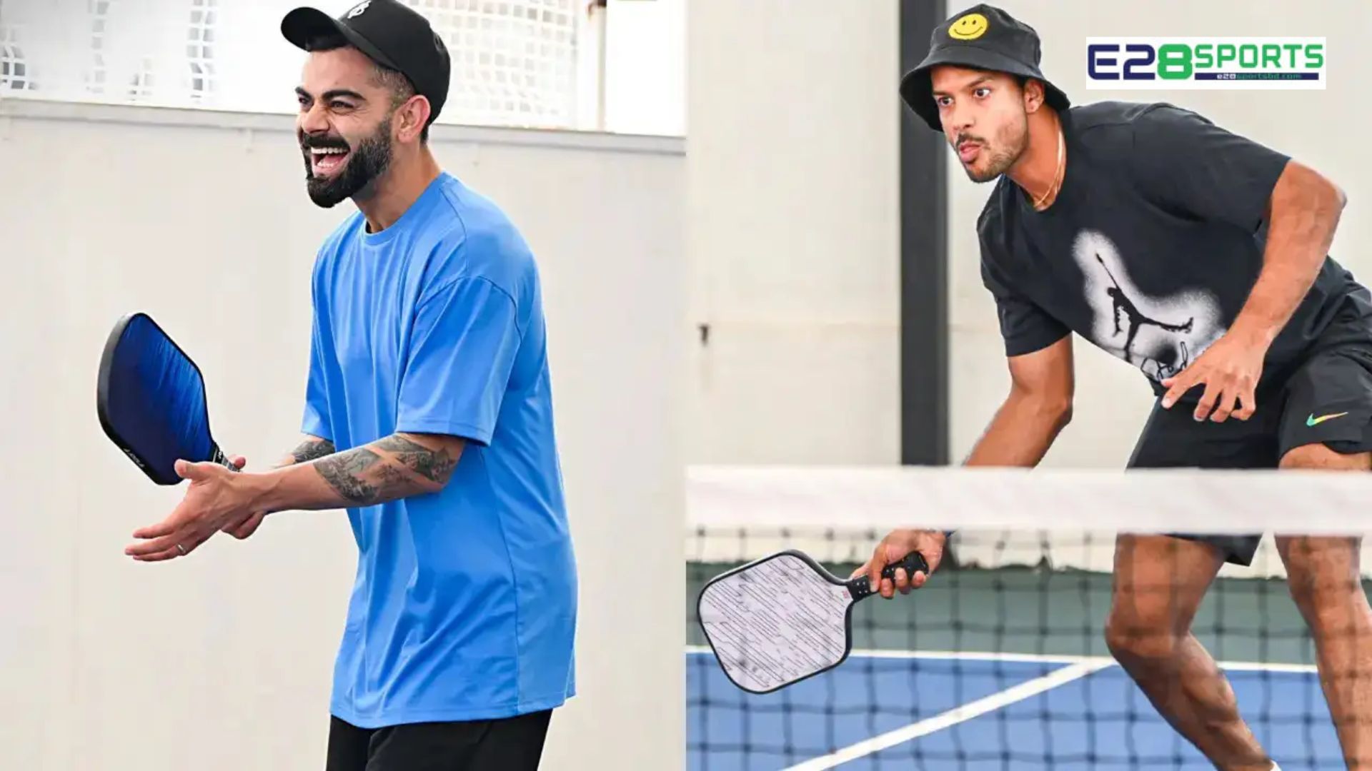[Photos] Virat Kohli and RCB players played pickleball after practice session was cancelled