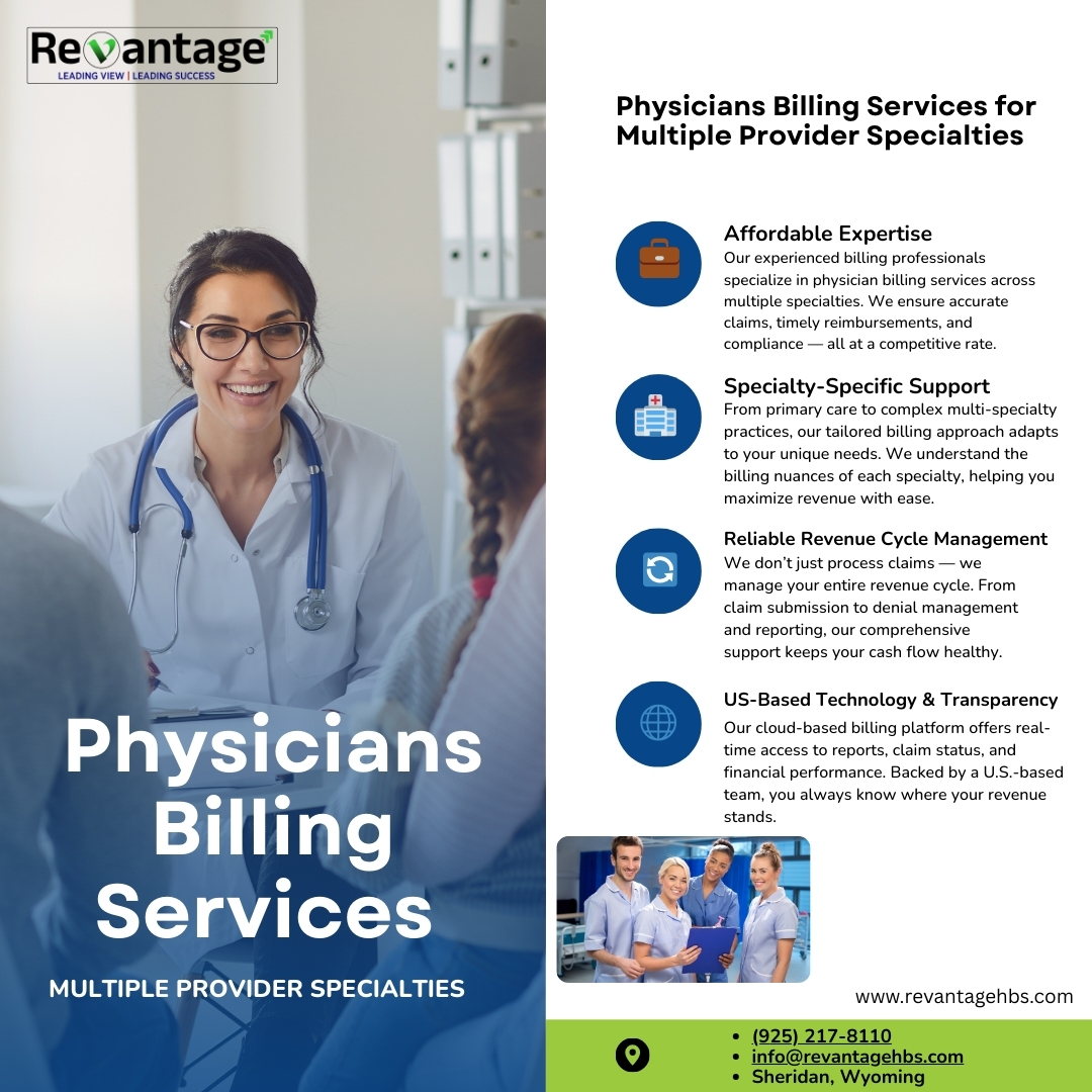 Affordable Physicians Billing Services for Multiple Provider Specialties