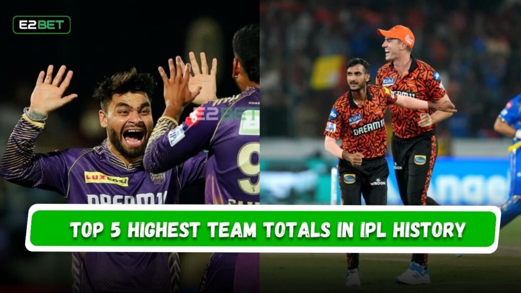Top 5 Highest Team Totals in IPL History