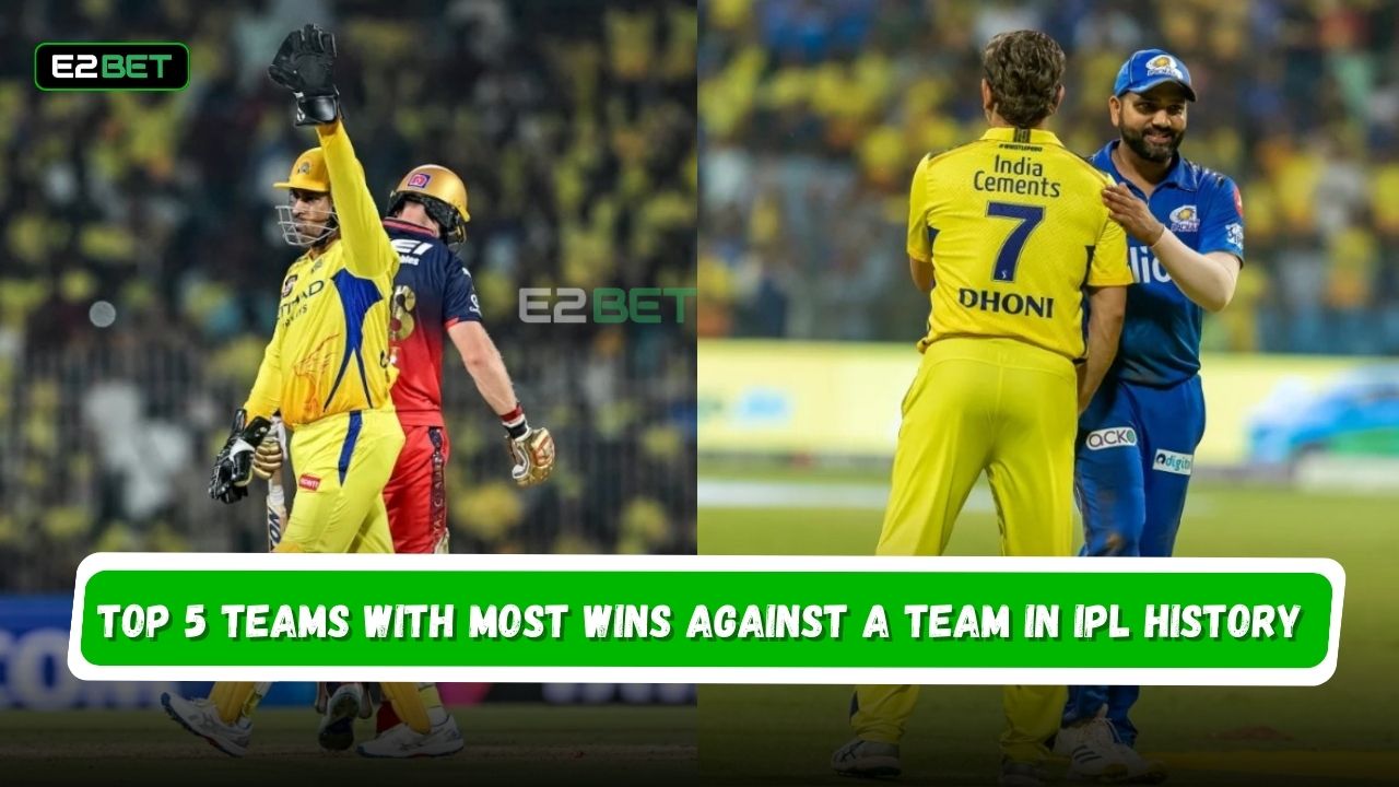 Top 5 Teams with Most Wins Against a Team in IPL History